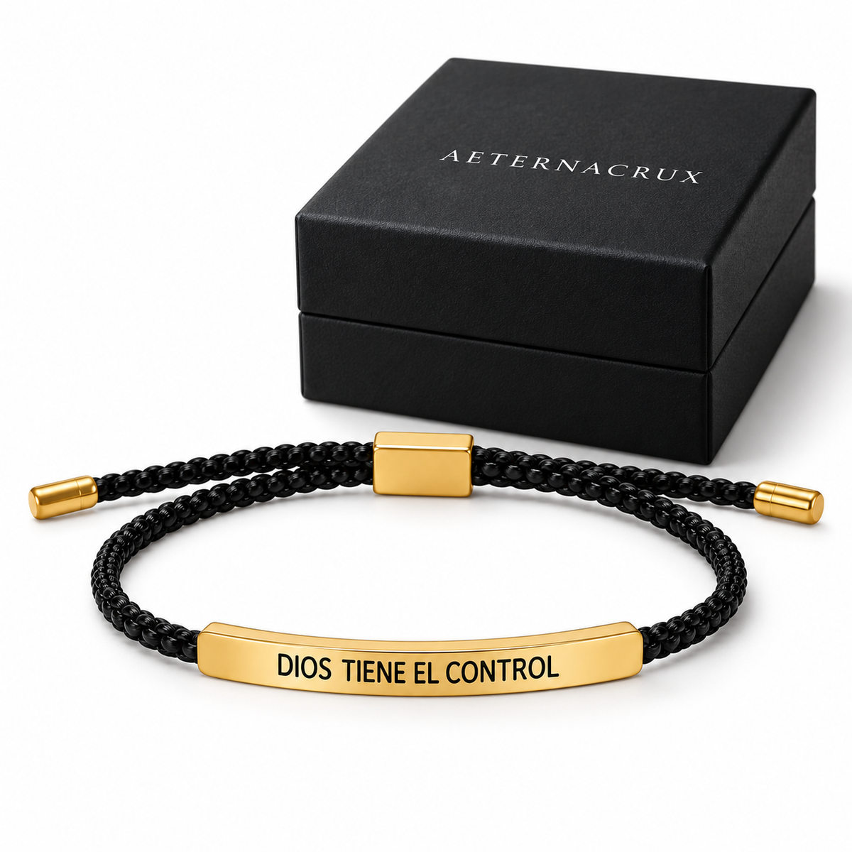Pulsera Dios Tiene el Control + Caja Regalo
