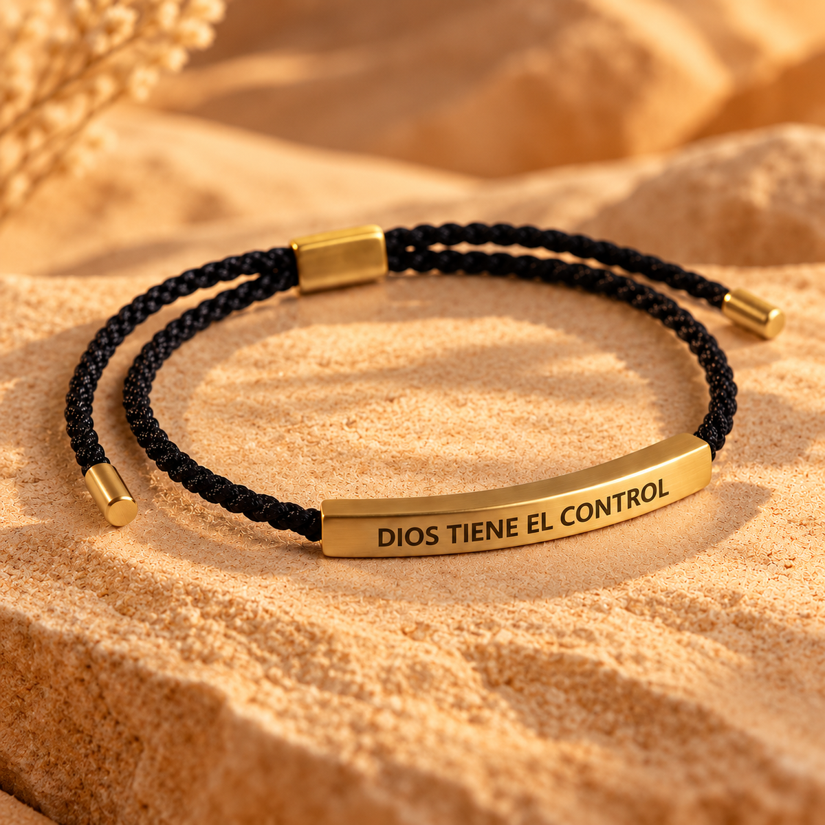 Pulsera Dios Tiene el Control + Caja Regalo