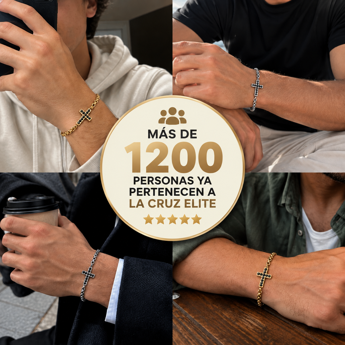 PULSERA CRUZ DE ÉLITE
